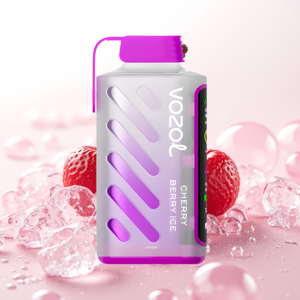 VOZOL Gear Power 20000 Puffs S.i.L.C. Tech Dual Mesh Coil 20mL 5% Cereja Berry Gelo