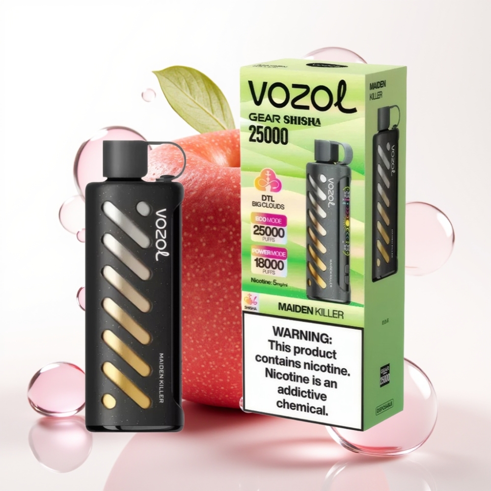 VOZOL Gear Shisha 25000 Puffs Vape Matadora com S.i.L.C Tech e 30 Sabores