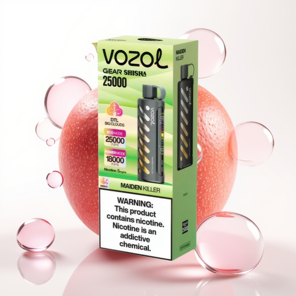 VOZOL Gear Shisha 25000 Puffs Vape Matadora com S.i.L.C Tech e 30 Sabores