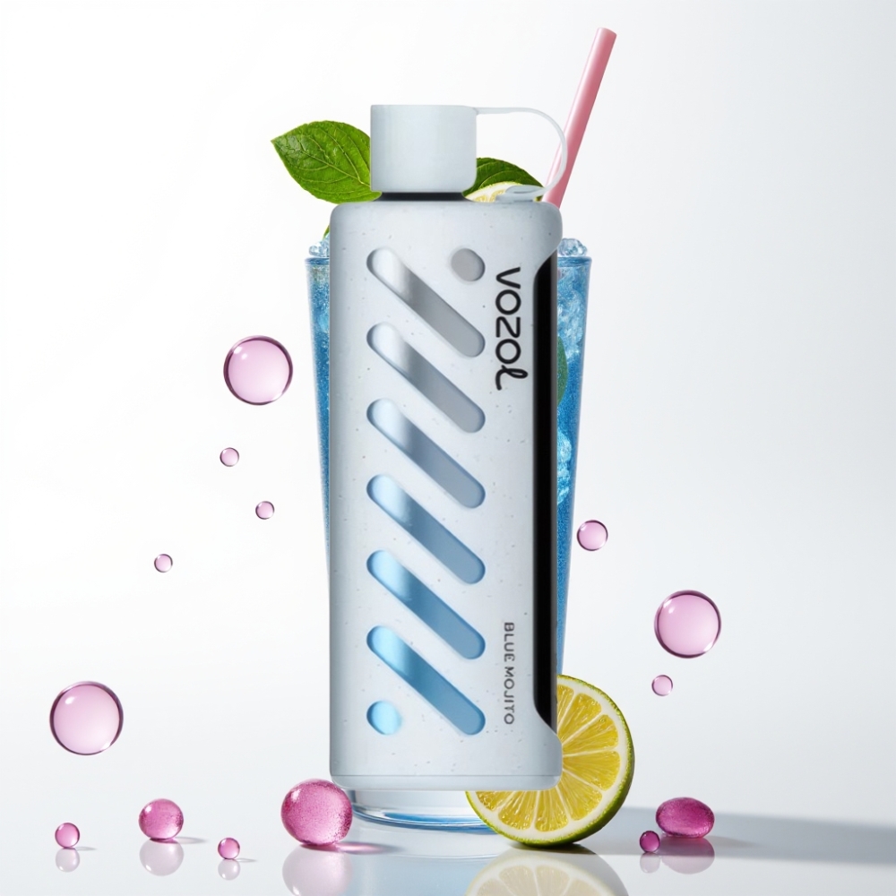 VOZOL Gear Shisha 25000 Puffs Vape Mojito Azul com S.i.L.C Tech e Dual Mesh