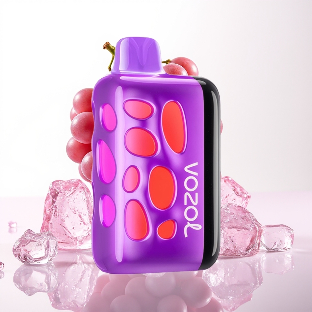 VOZOL RAVE 40000 Disposable Vape Gelo de Uva com 270° Design Brilhante e 1000mAh