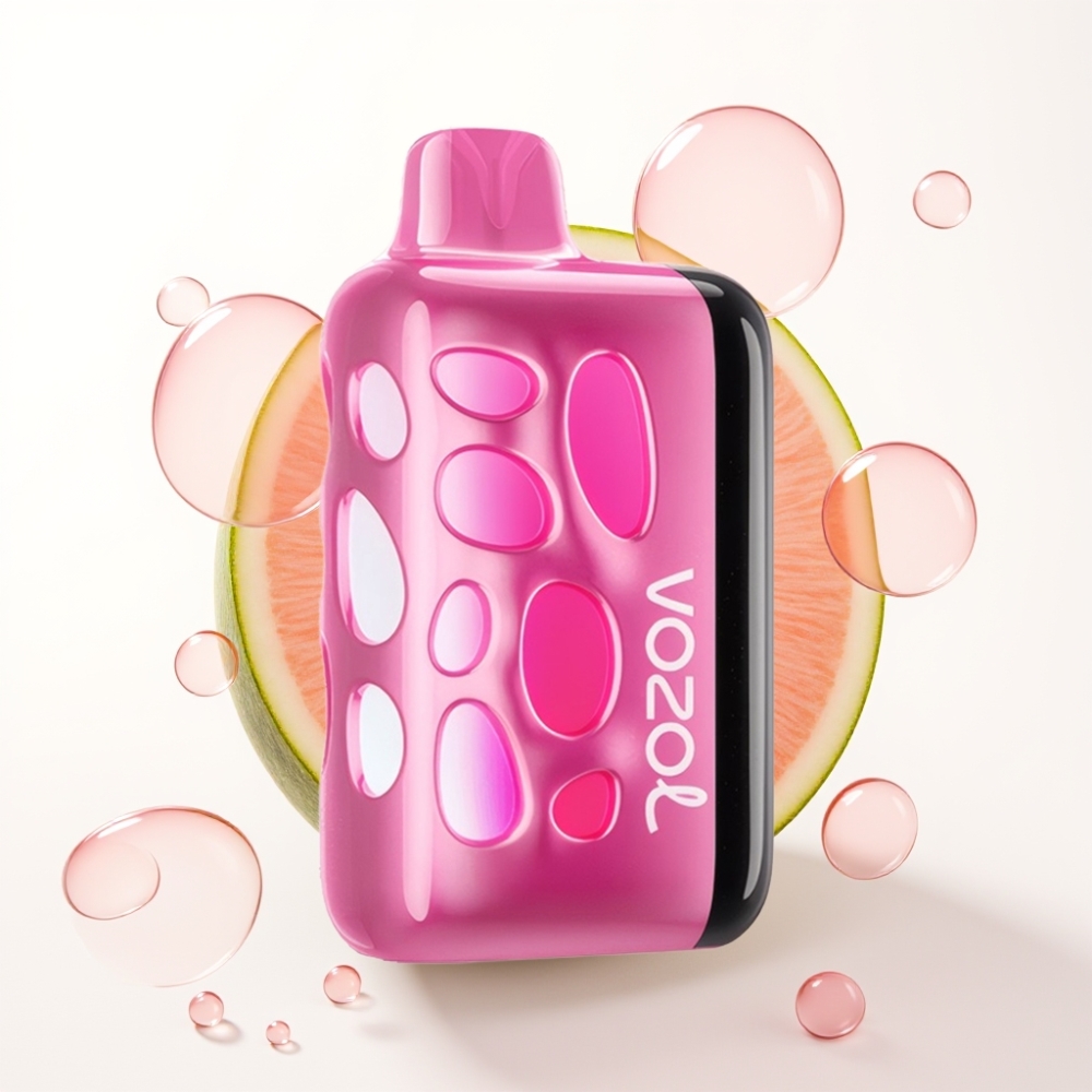 VOZOL RAVE 40000 Disposable Vape Morango Pêssego, 270° Glow, 1000mAh, 20/50mg