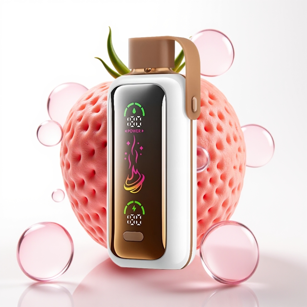 VOZOL Star 20000 Puffs Vape Dragão Strawnana Tela HD 2.2" Dual Mesh 650mAh