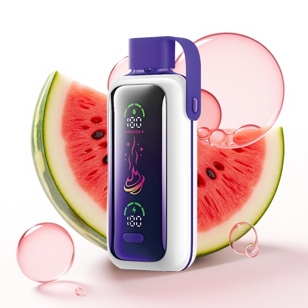 VOZOL Star 20000 Puffs Vape Framboesa Melancia com Tela HD 2.2" e Bateria 650mAh