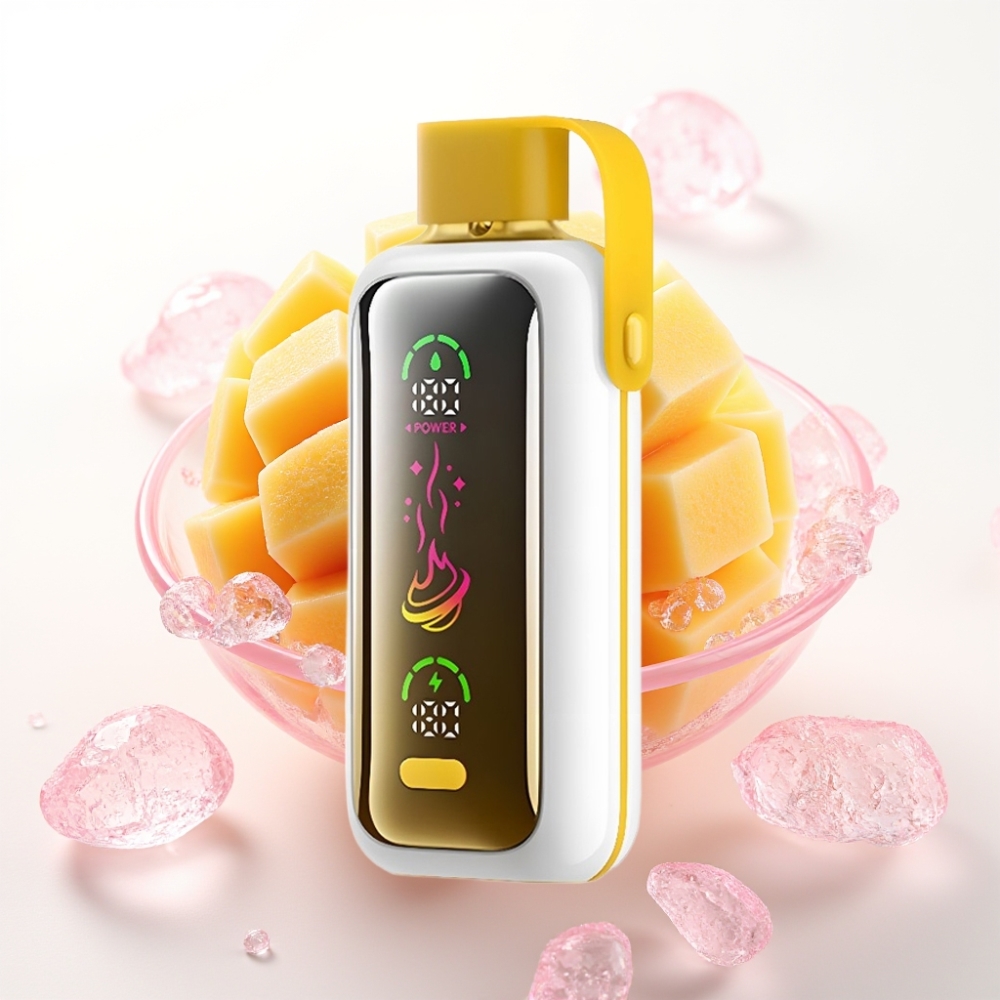 VOZOL Star 20000 Puffs Vape Manga Gelo com Tela Espelho HD 2.2", Bateria 650mAh, Dual Mesh