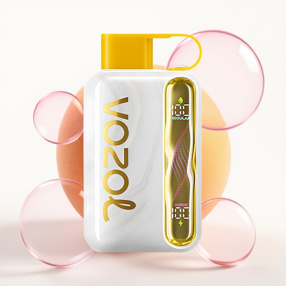 VOZOL STAR 40000 Puffs Vape Descartável Manga Pêssego - 1000mAh, Nicotina 20/50mg/ml, Tipo-C