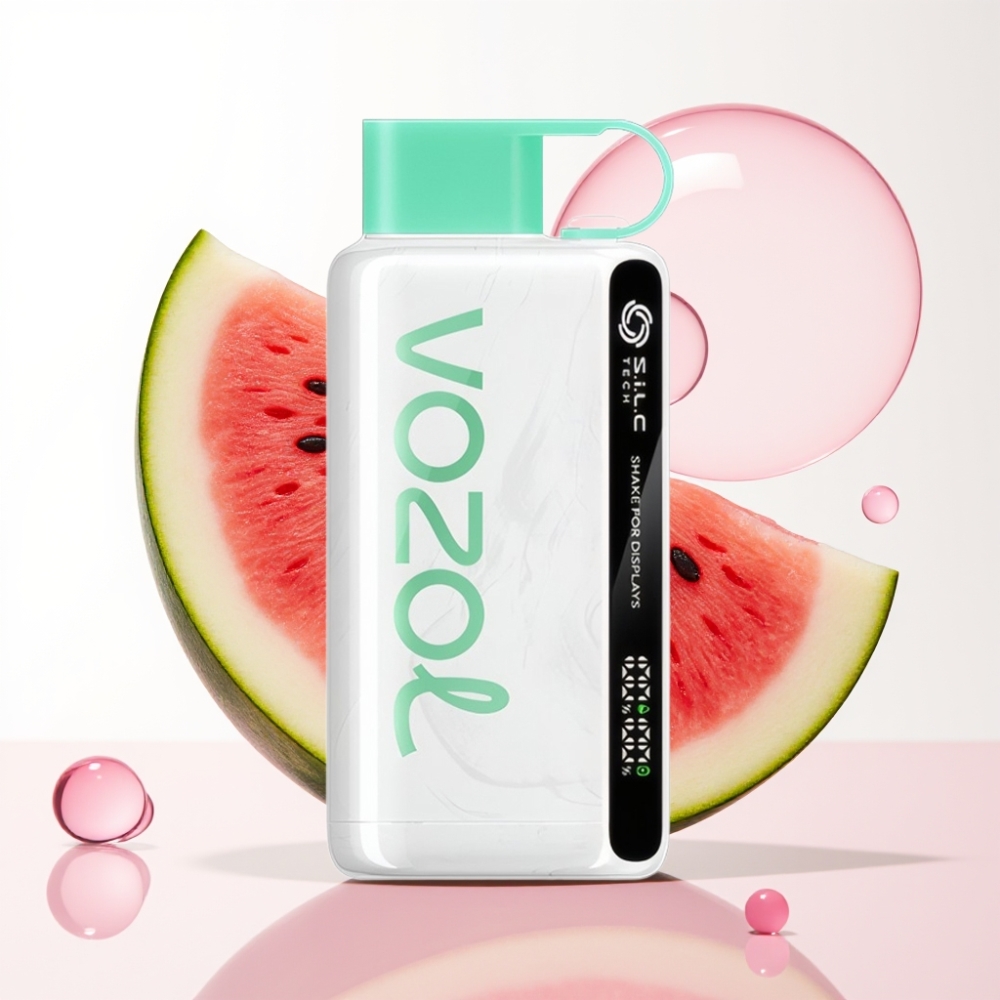 VOZOL STAR 9000/12000 Disposable Vape Chiclete de Melancia, S.i.L.C TECH, Recarga 30% Mais Rápida, 650mAh, 0/20/50mg/ml Nicotina