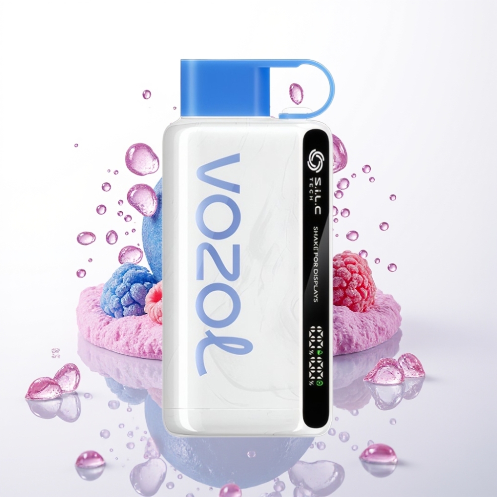 VOZOL STAR 9000/12000 Dispositivo Descartável Blue Razz Ice, 650mAh, S.i.L.C TECH, Até 9000/12000 Tragos