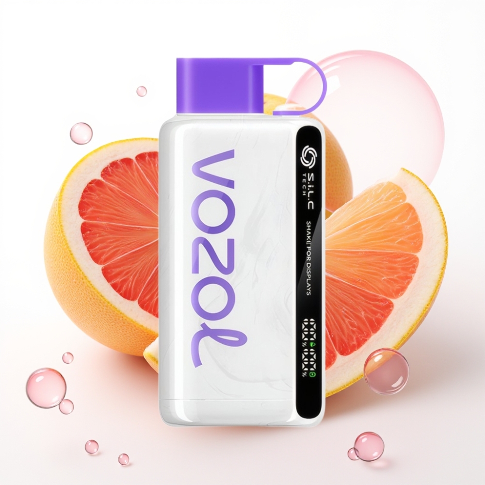 VOZOL STAR 9000/12000 Vape Descartável Cranberry Manga Toranja com 650mAh e Recarga 30% Mais Rápida