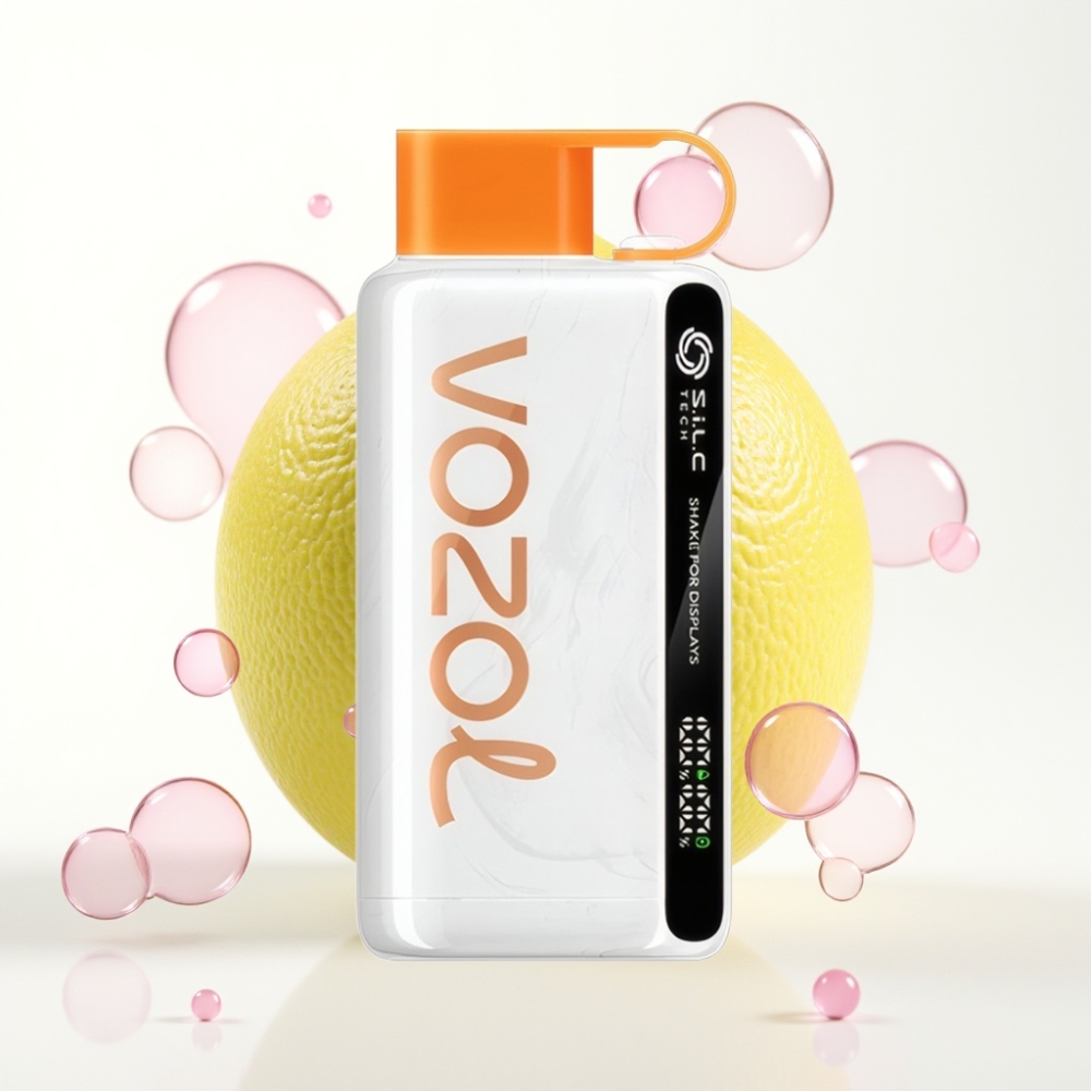 VOZOL STAR 9000/12000 Vape Descartável Limão Lima com S.i.L.C TECH, Recarga Rápida 30% e 650mAh