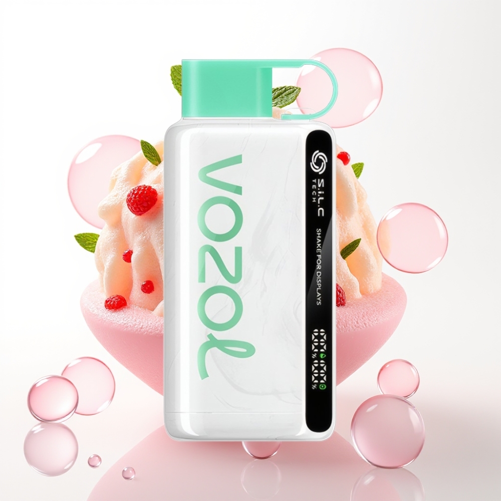 VOZOL STAR 9000/12000 Vape Descartável Menta Fresca, S.i.L.C TECH, 650mAh, Recarga 30% Mais Rápida