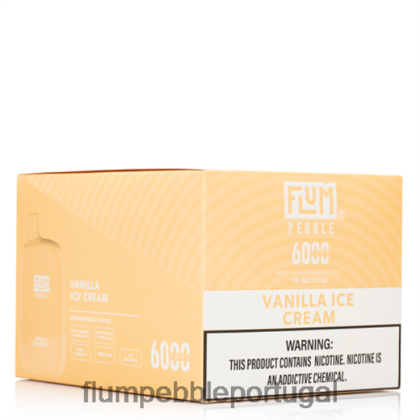 FLUM PEBBLE Review - FLUM PEBBLES 6.000 baforadas 10 pacotes H682F085 sorvete de baunilha