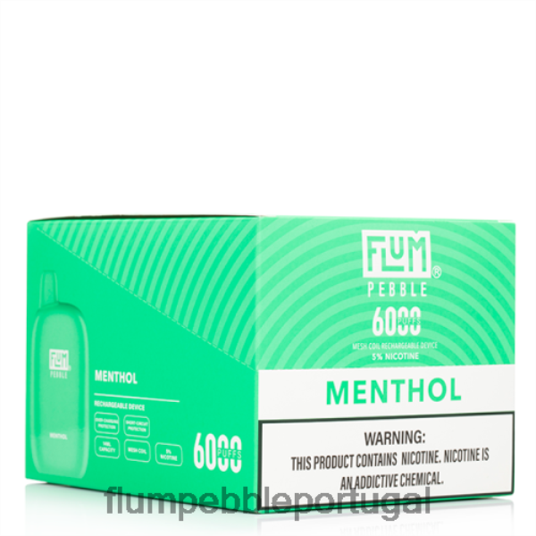 FLUM PEBBLE Vape Flavors - FLUM PEBBLES 6.000 baforadas 10 pacotes H682F058 mentol